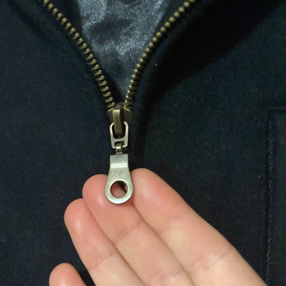 Arctic Eagle Men’s Black Overcoat Trench Fall Winter Full Zip Jacket - Size M - Picture 2 of 6